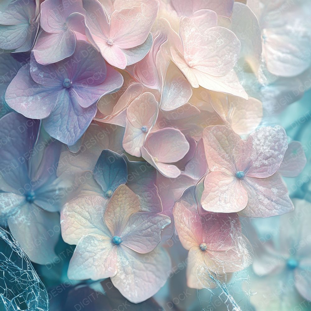 Glistering Hydrangea Dew Digital Paper Pack (DDD001865)