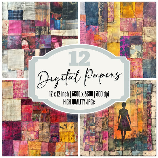 Global Textile Layers Digital Paper Pack (DDD001879)