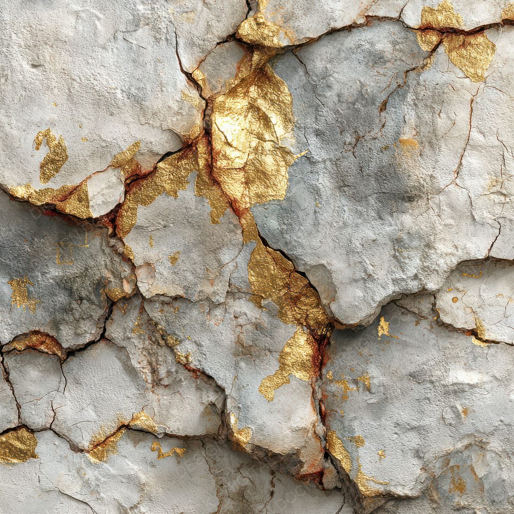Gold Leaf Crack Plaster Fade Digital Paper Pack (DDD001888)