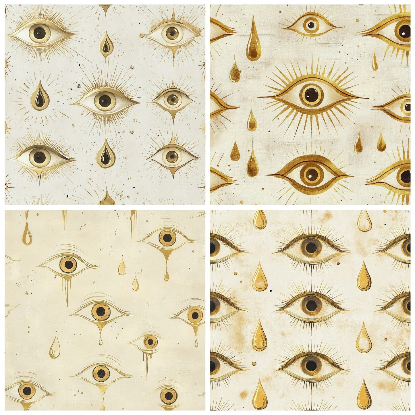 Golden Eye Drop Digital Paper Pack (DDD001896)