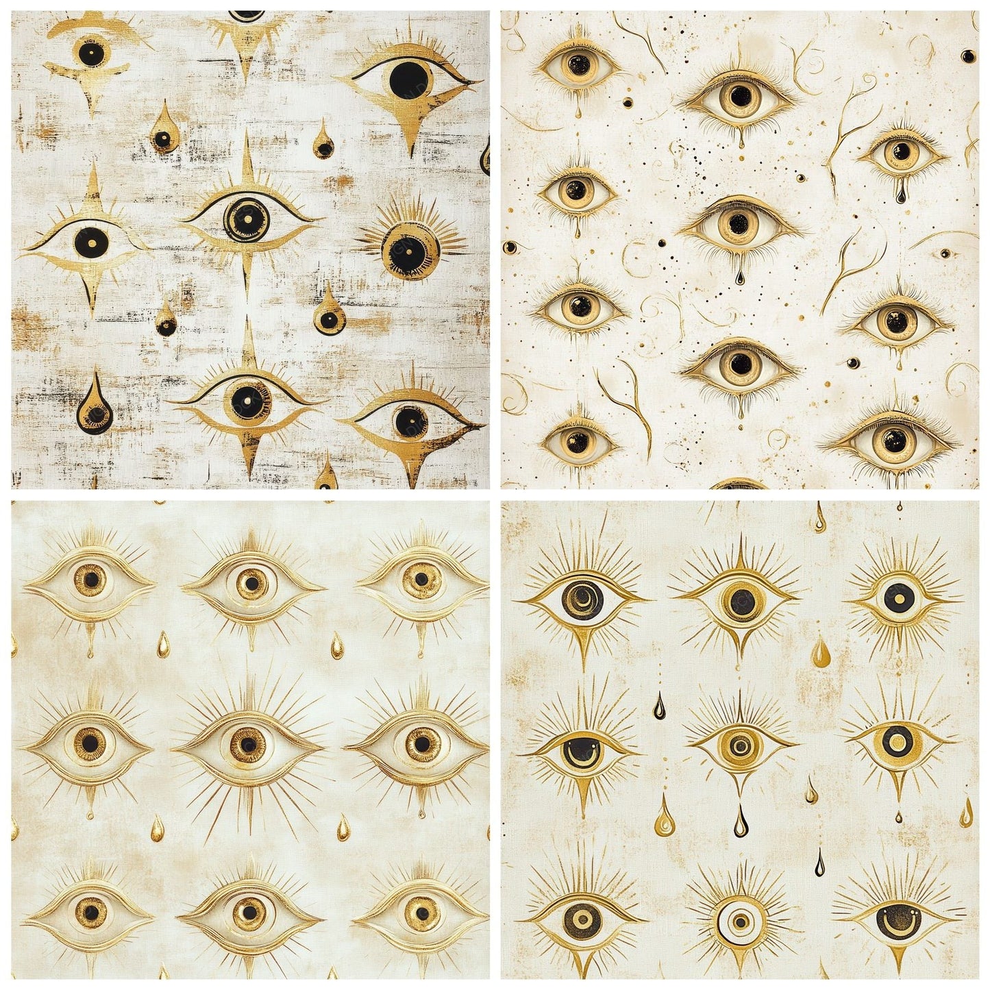 Golden Eye Drop Digital Paper Pack (DDD001896)
