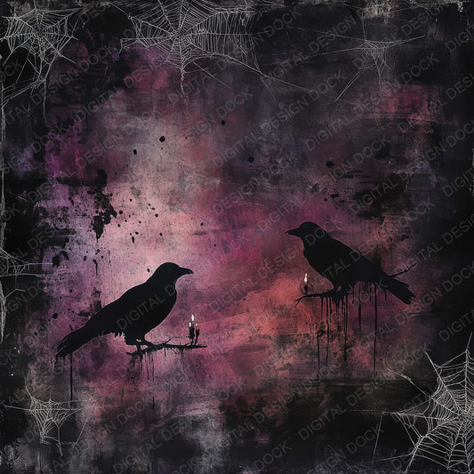 Gothic Ravens Digital Paper Pack (DDD001916)