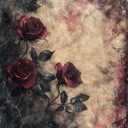 Gothic Roses Digital Paper Pack (DDD001918)
