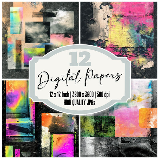 Graffiti Asphalt Echo Digital Paper Pack (DDD001922)