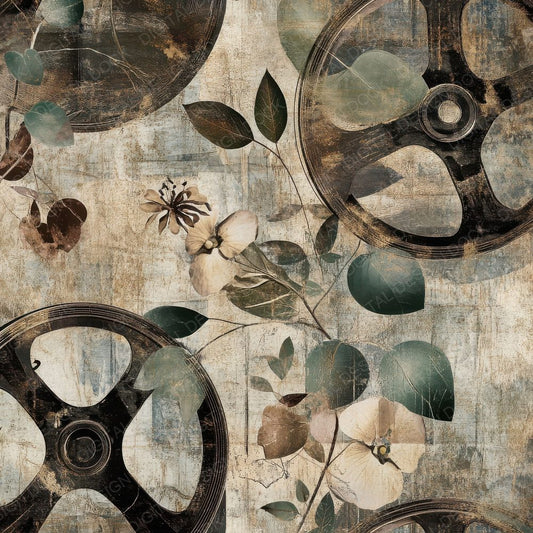 Gritty Film Reels Background Digital Paper Pack (DDD001954)