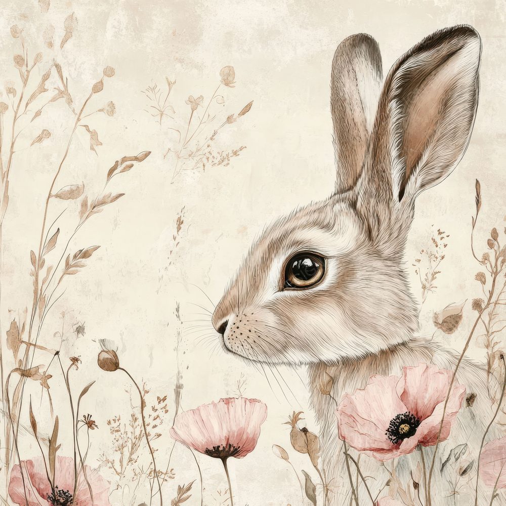 Hare Poppy Shadow Digital Paper Pack (DDD001994)