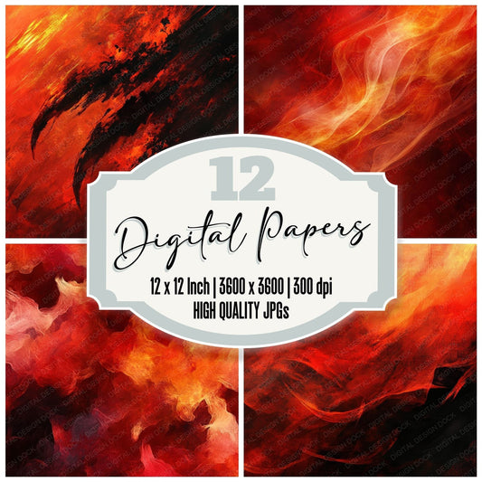 Heatwave Claw Letters Digital Paper Pack (DDD002004)