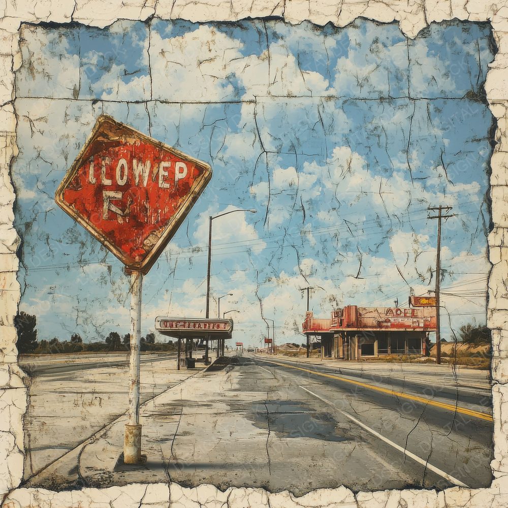 Highway Map Motel Digital Paper Pack (DDD002015)