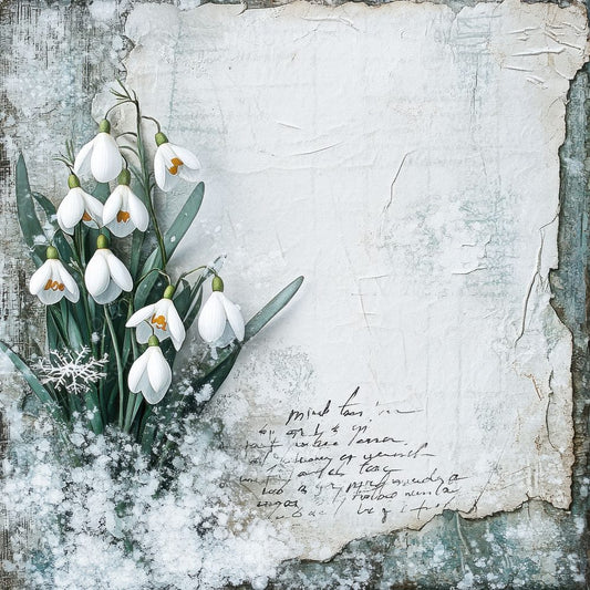 Hiraeth Snowdrop Frost Digital Paper Pack (DDD002019)