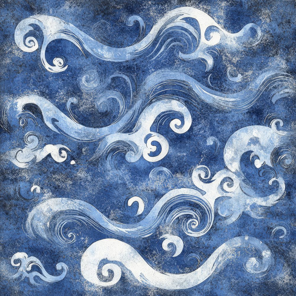 Hokusai Inspired Digital Paper Pack (DDD002021)