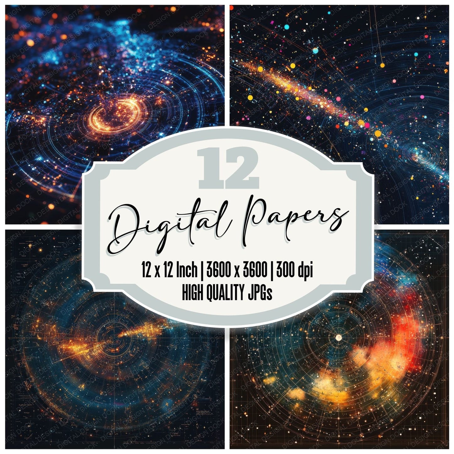 Holo Constellation Orbit Digital Paper Pack (DDD002027)