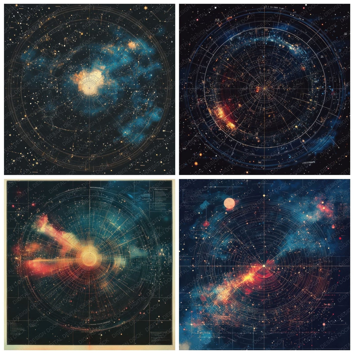 Holo Constellation Orbit Digital Paper Pack (DDD002027)