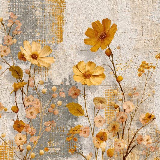 Honey Bone Weave Flora Digital Paper Pack (DDD002031)