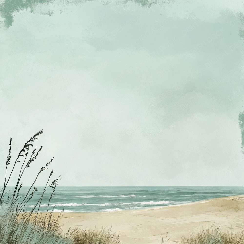 Horizon Seagrass Ocean Digital Paper Pack (DDD002033)