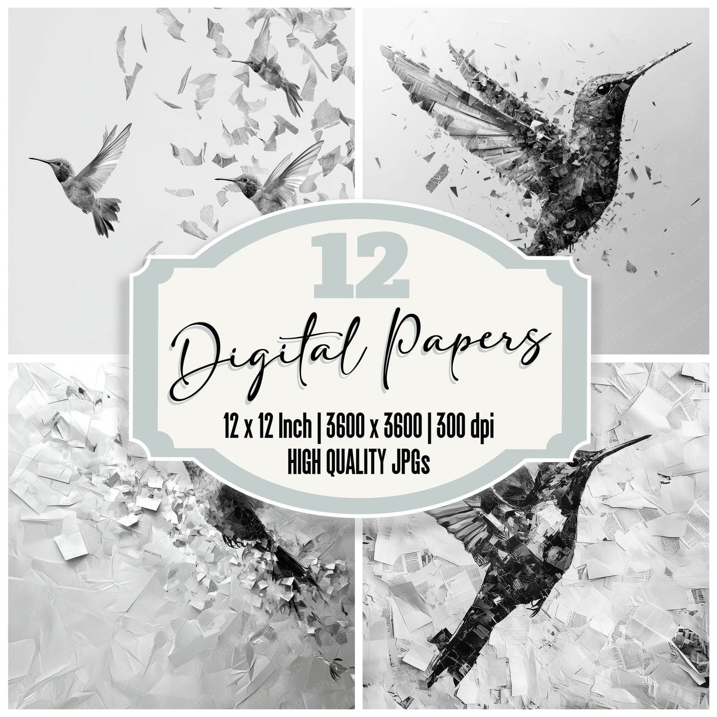 Hummingbird Paper Right Digital Paper Pack (DDD002042)