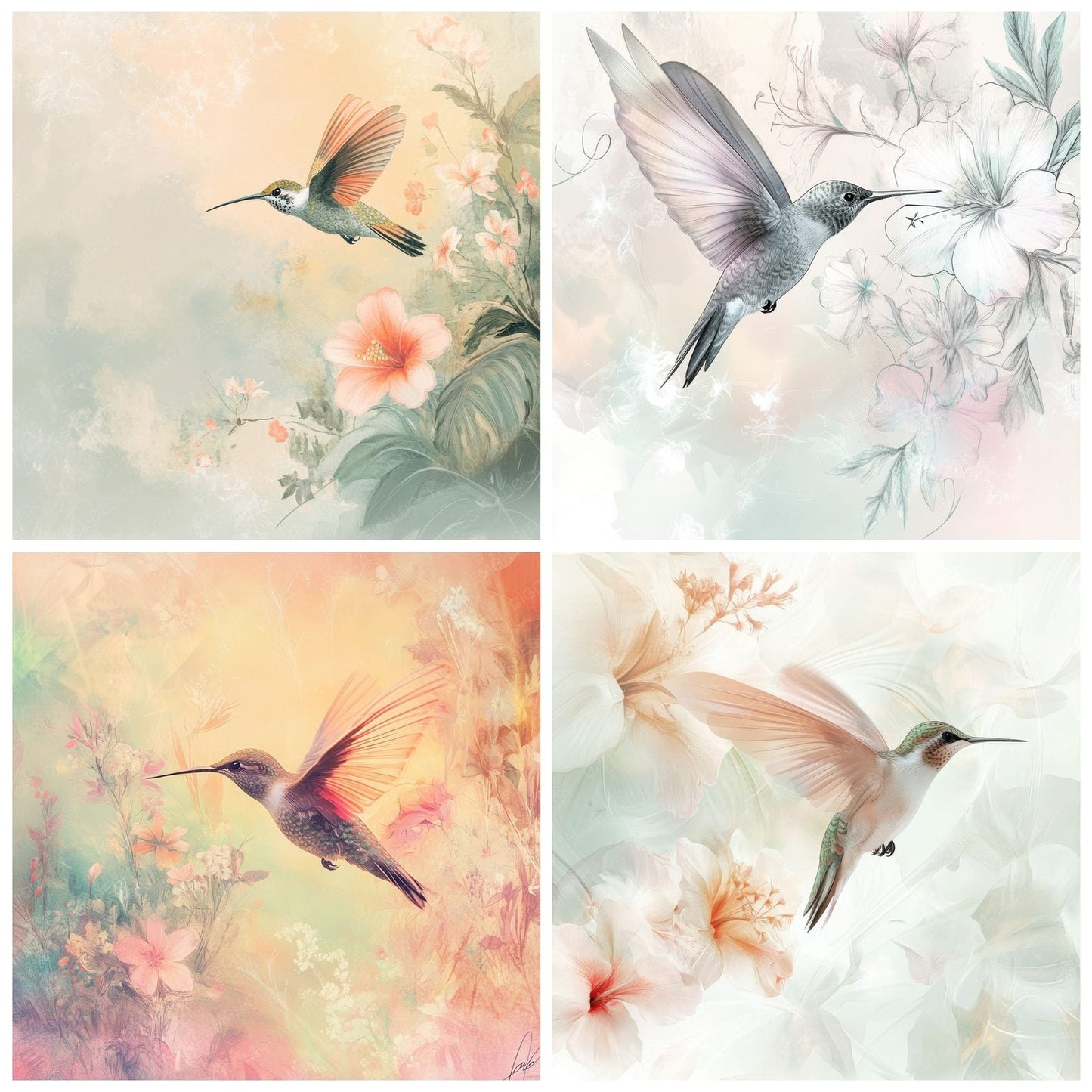 Hummingbird Tropical Light Digital Paper Pack (DDD002044)