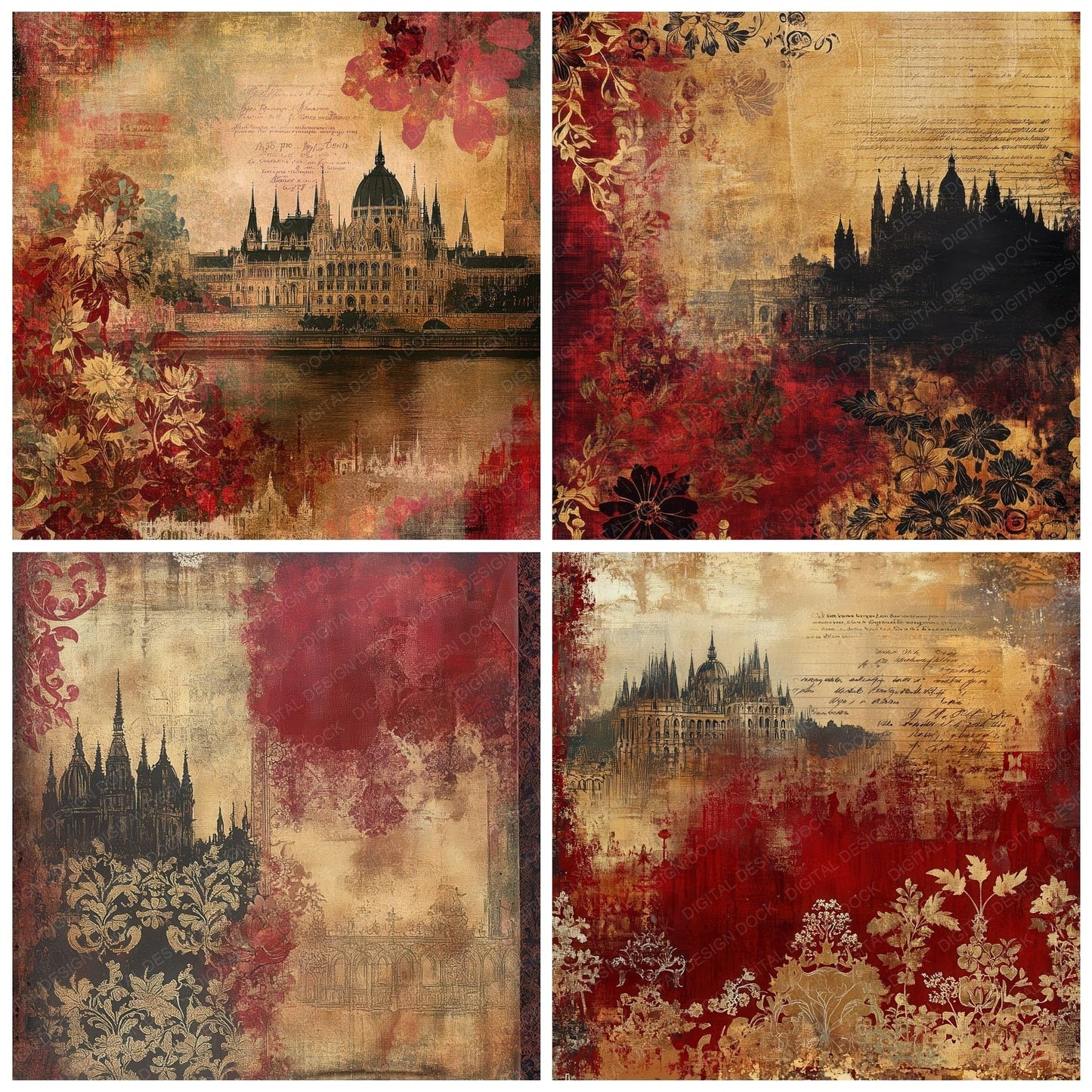 Hungary Noble Digital Paper Pack (DDD002045)
