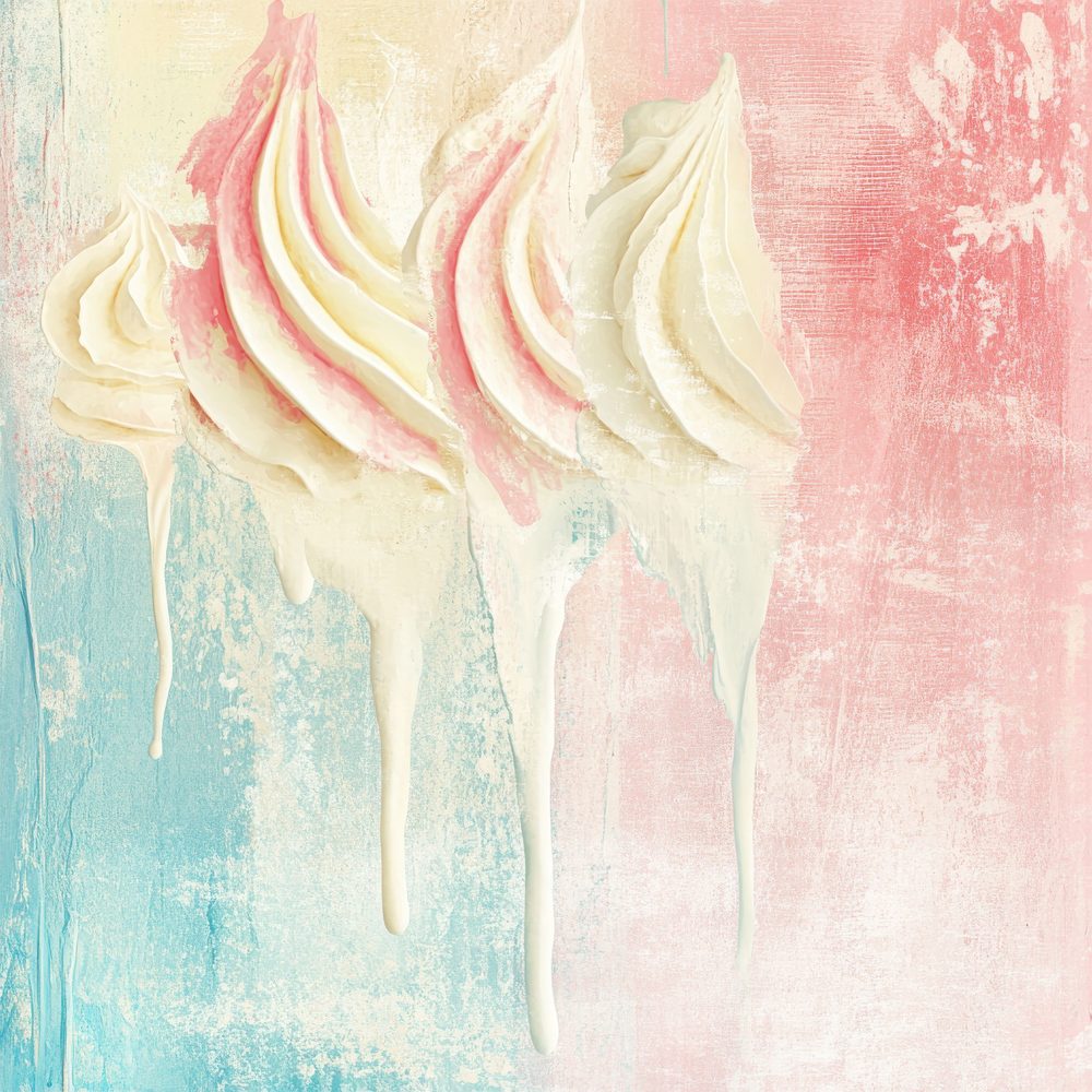 Ice Cream Drips Background Digital Paper Pack (DDD002048)
