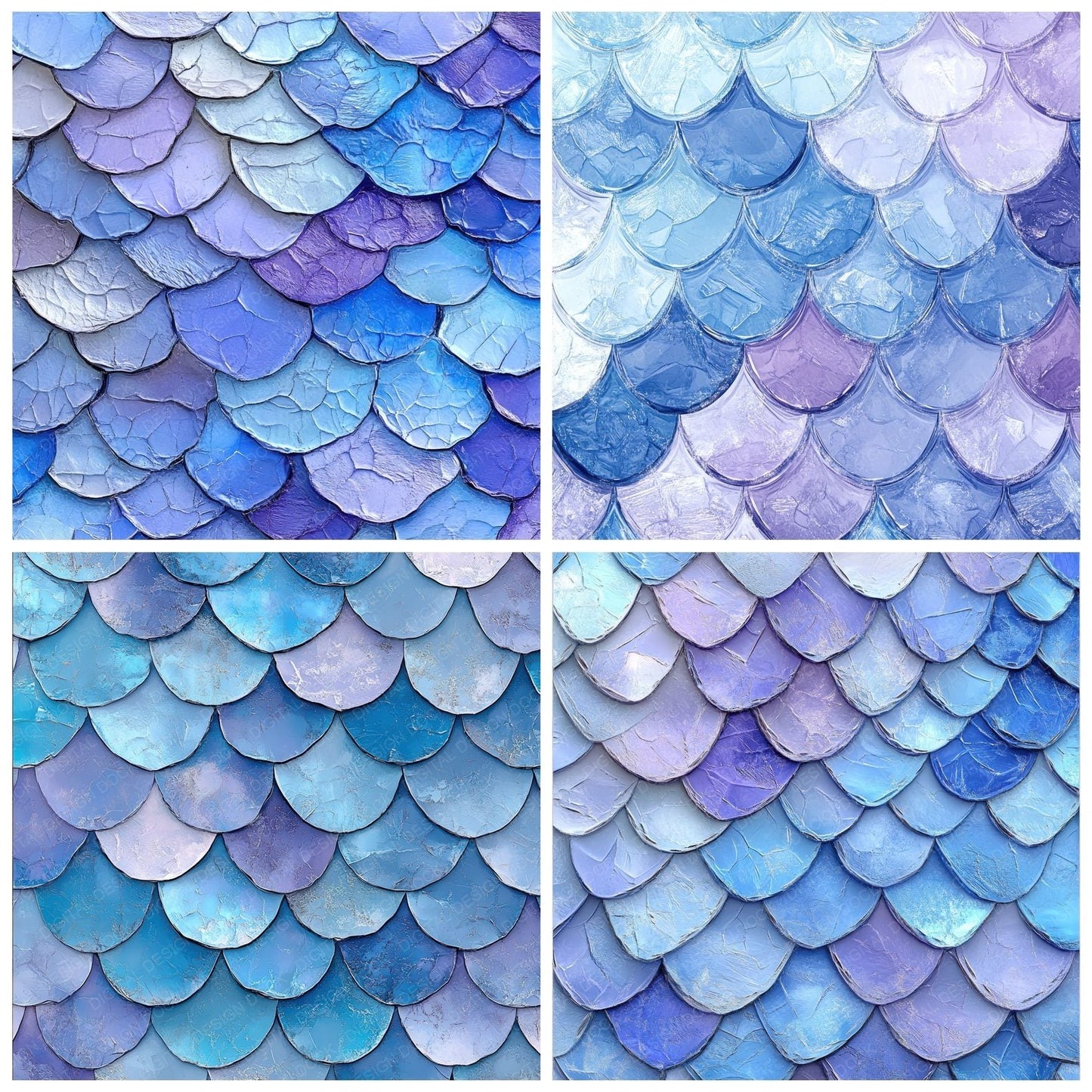 Ice Dragon Crystal Digital Paper Pack (DDD002051)