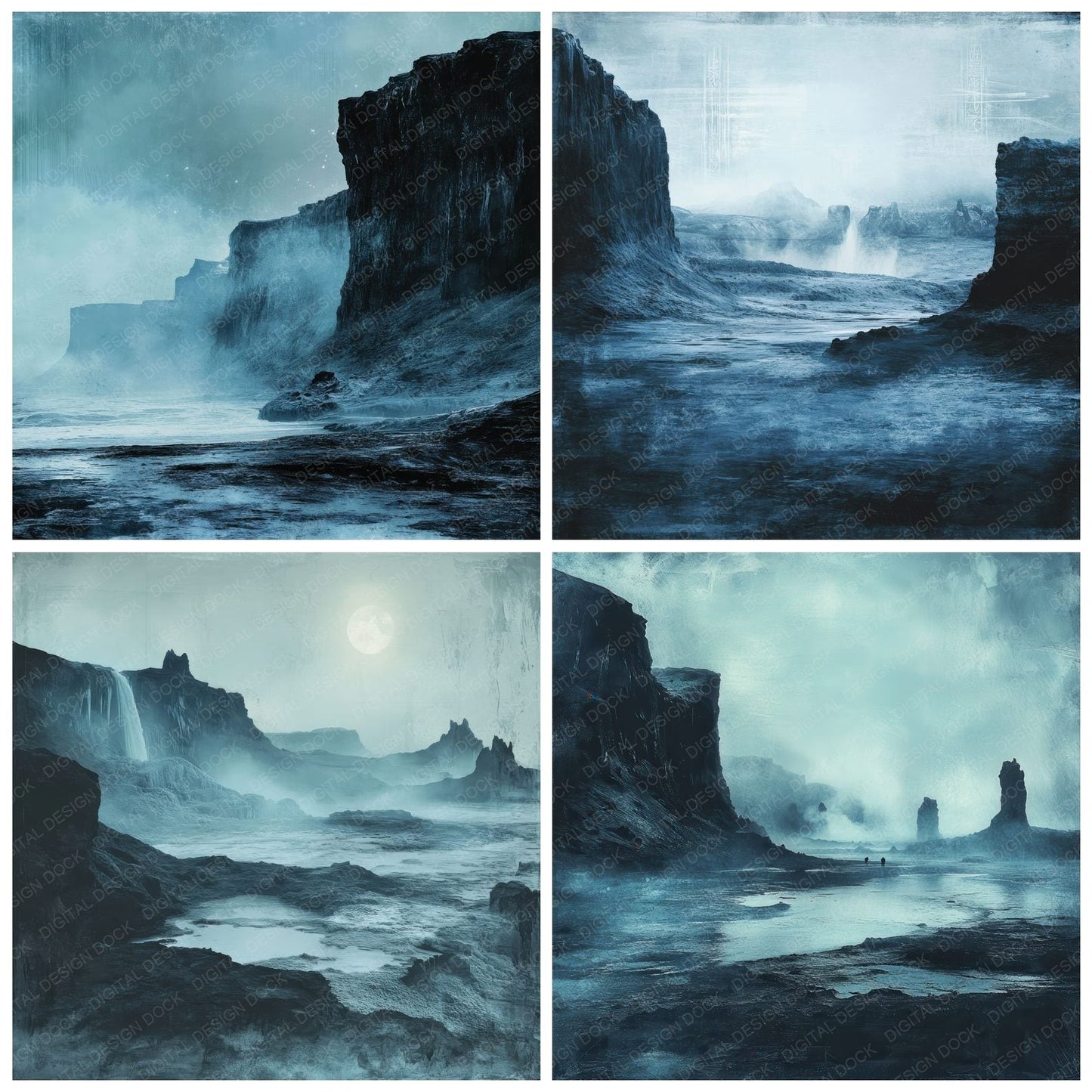 Iceland Glacial Digital Paper Pack (DDD002056)