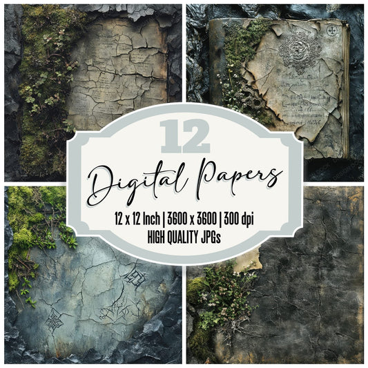 Iceland Moss Arctic Digital Paper Pack (DDD002057)