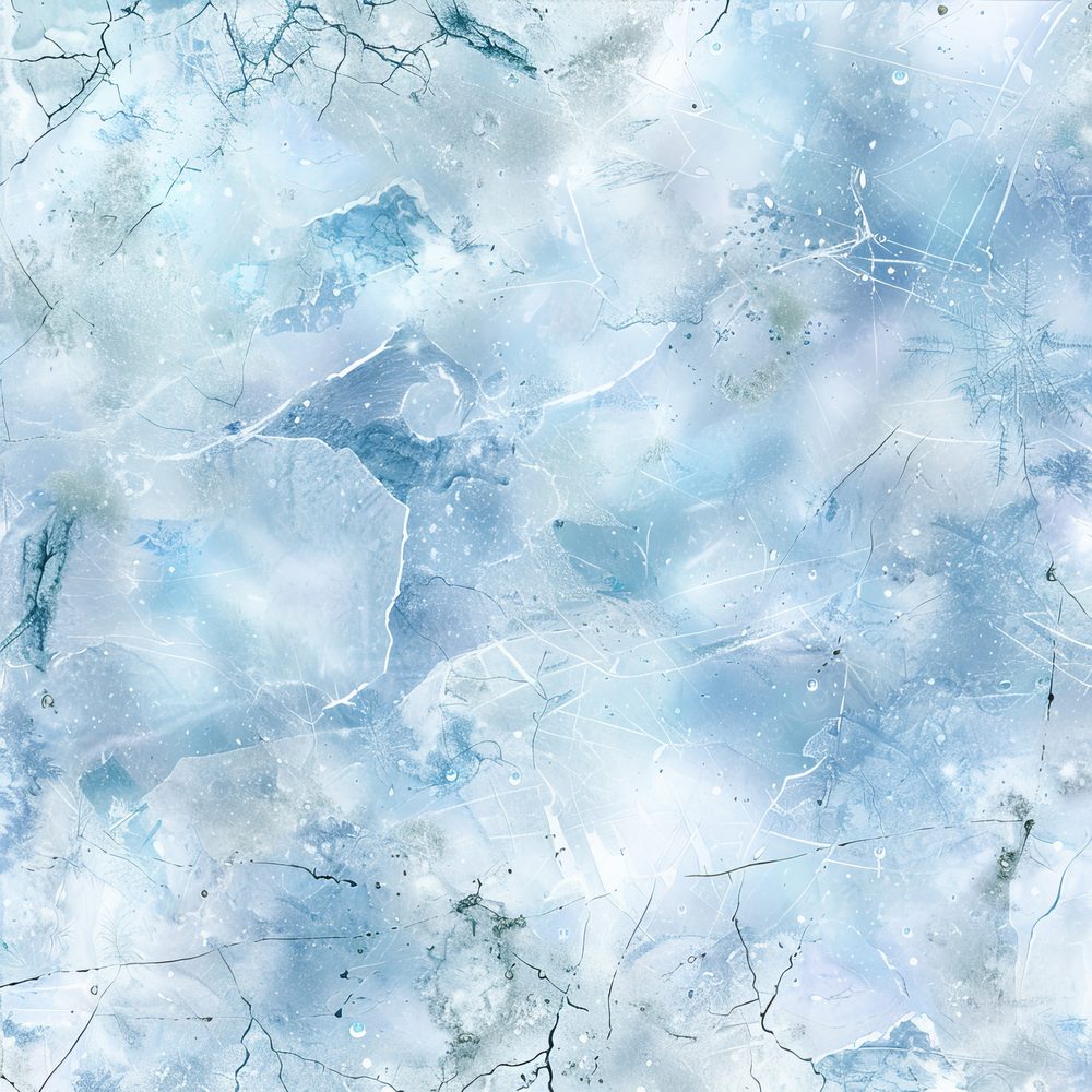 Icy White Pale Blue Digital Paper Pack (DDD002059)