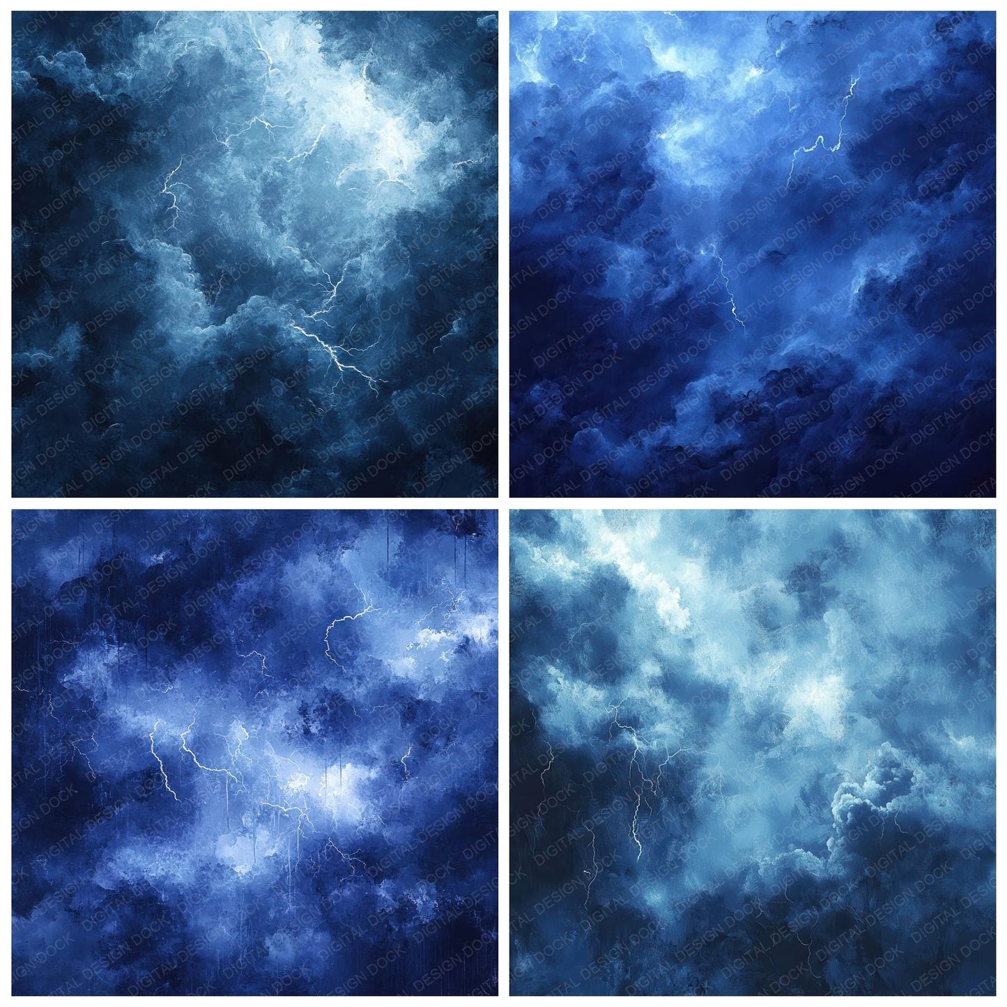 Indigo Storm Break Digital Paper Pack (DDD002078)