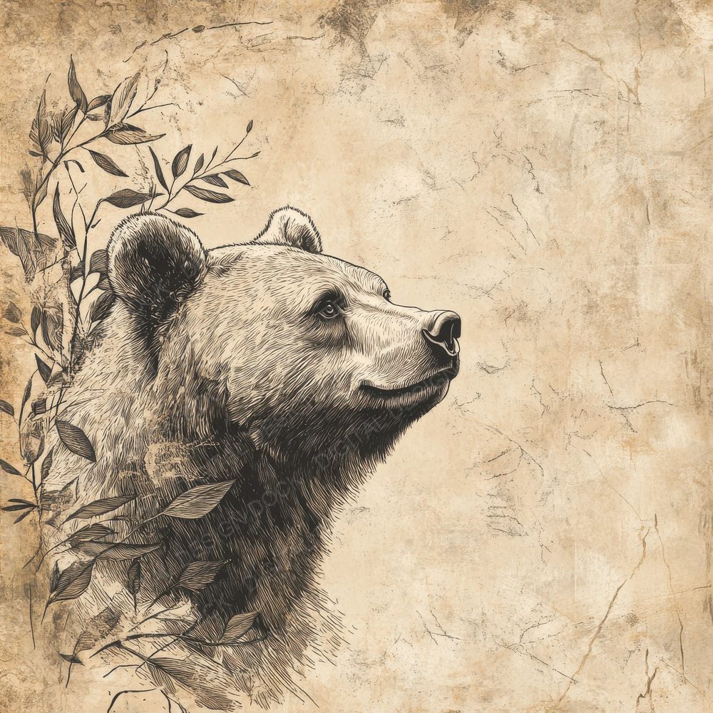 Ink Bear Eucalyptus Edge Digital Paper Pack (DDD002087)