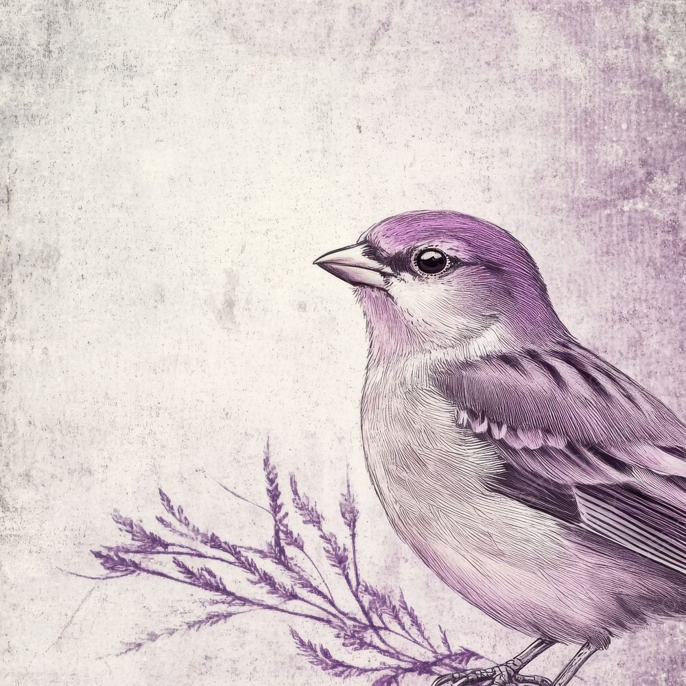 Ink Bird Lavender Detail Digital Paper Pack (DDD002088)