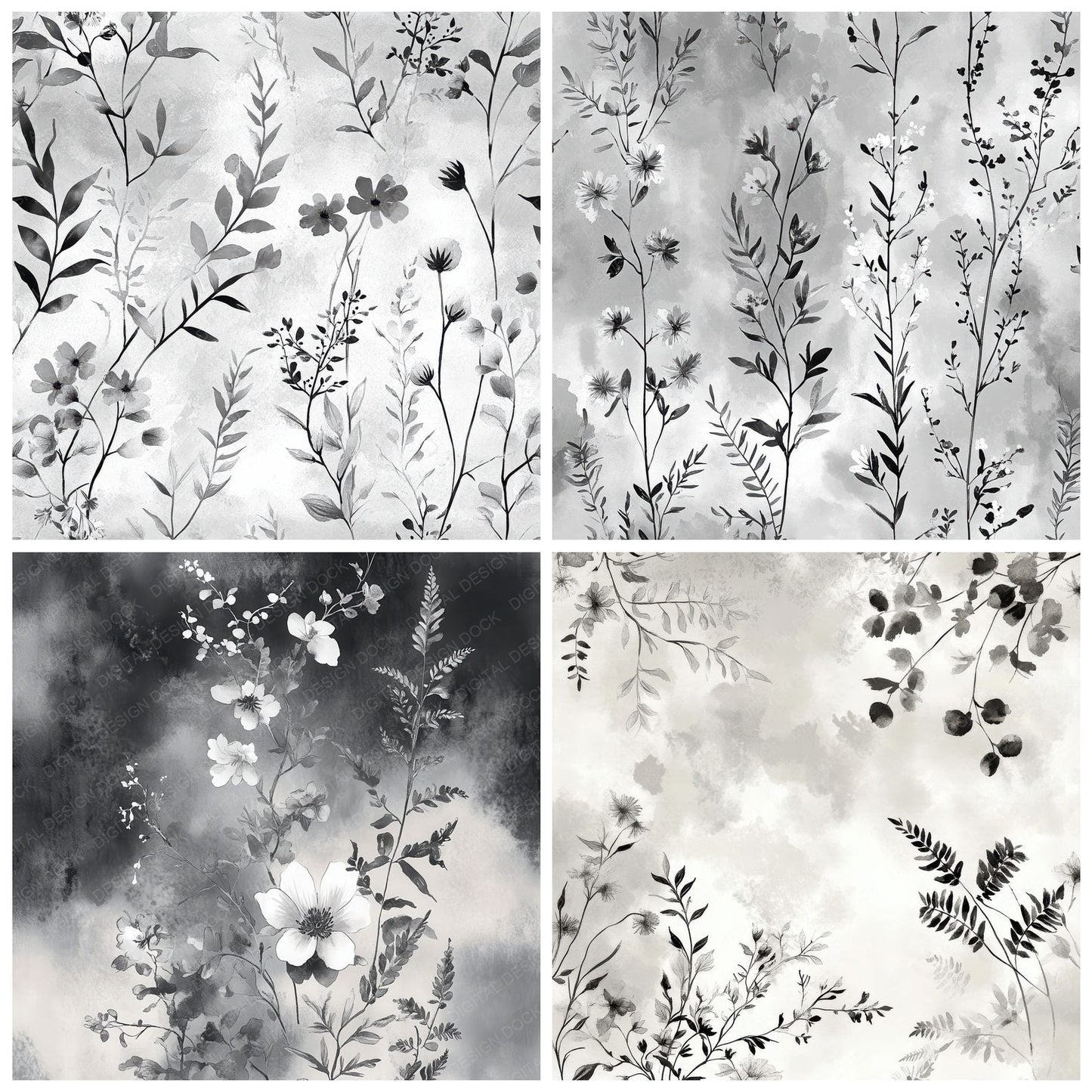 Ink Bloom Mist Digital Paper Pack (DDD002089)