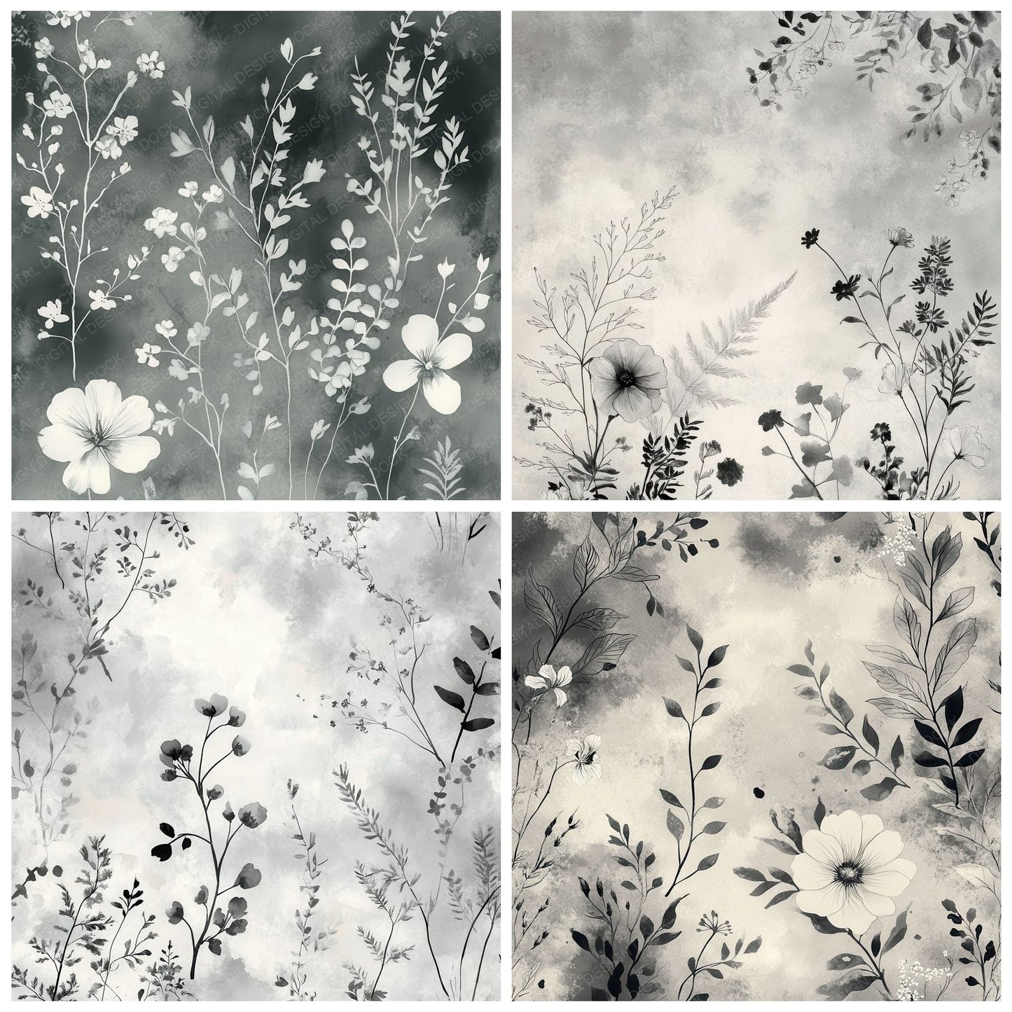 Ink Bloom Mist Digital Paper Pack (DDD002089)