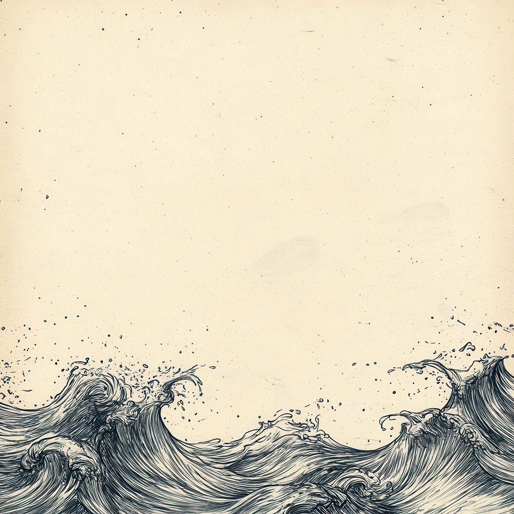 Ink Crest Ocean Waves Digital Paper Pack (DDD002096)
