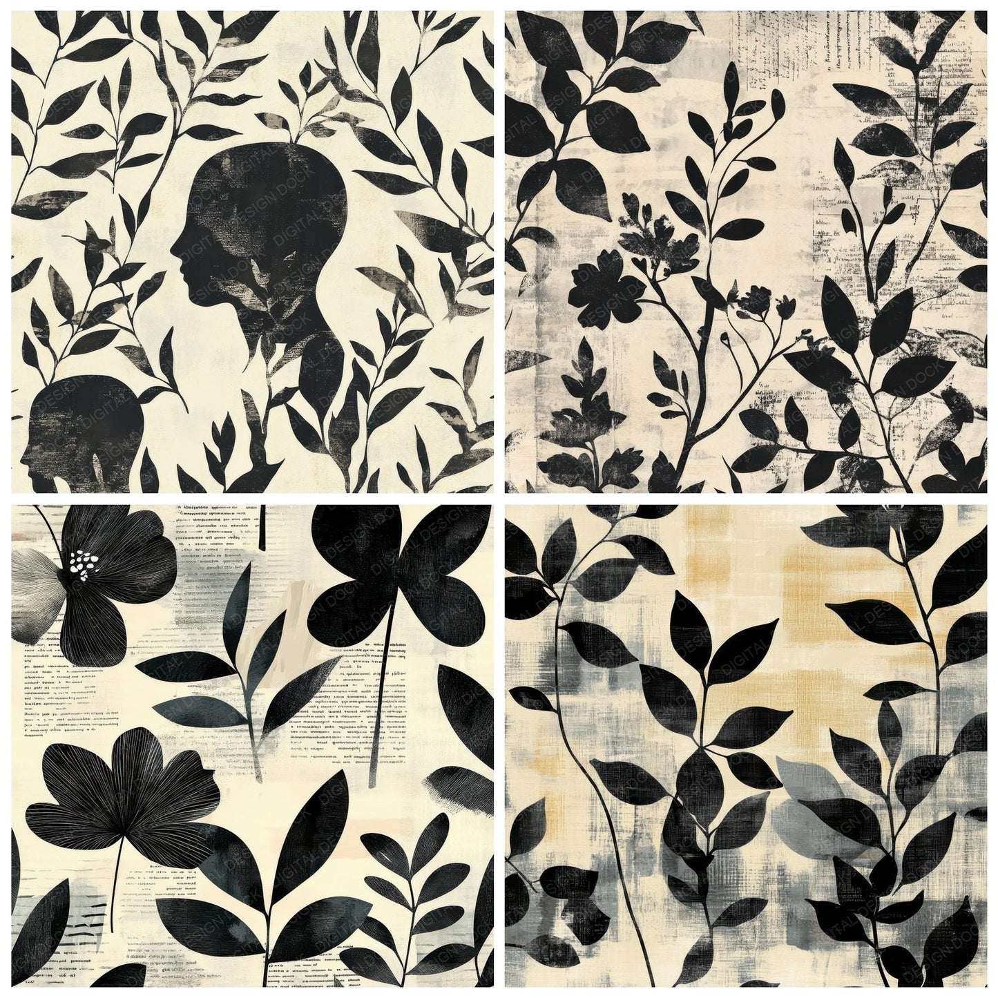 Ink Cutout Form Digital Paper Pack (DDD002097)