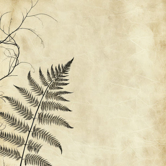 Ink Fern Curl Botanical Digital Paper Pack (DDD002102)