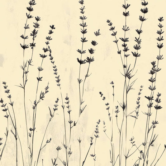 Ink Lavender Field Botanical Digital Paper Pack (DDD002109)