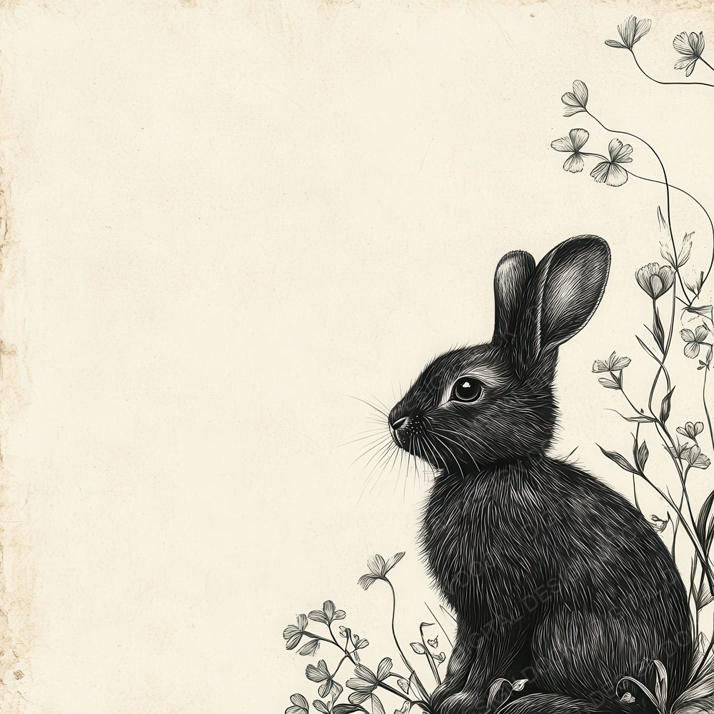 Ink Rabbit Clover Sketch Digital Paper Pack (DDD002121)