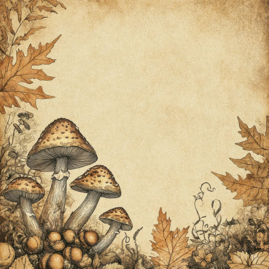 Ink Toadstool Oak Cluster Digital Paper Pack (DDD002132)