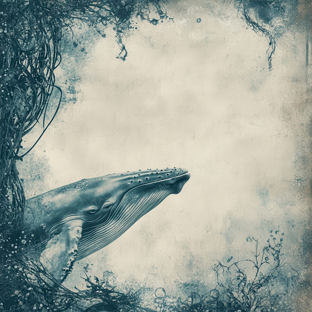 Ink Whale Kelp Border Digital Paper Pack (DDD002137)