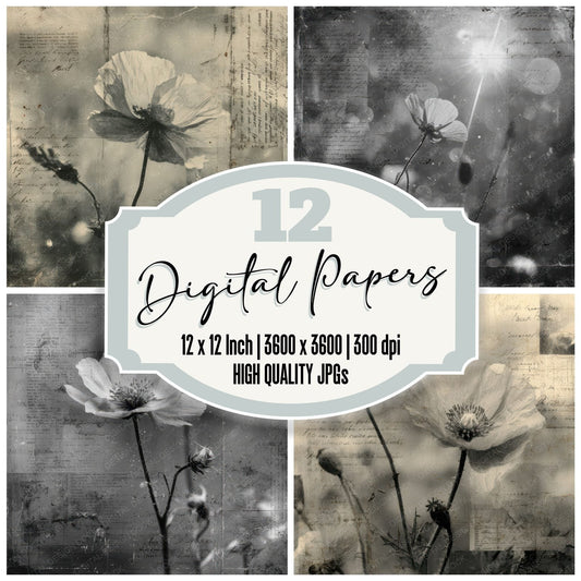 Invert Flare Poppy Digital Paper Pack (DDD002144)