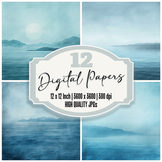 Island Horizon Mist Digital Paper Pack (DDD002159)