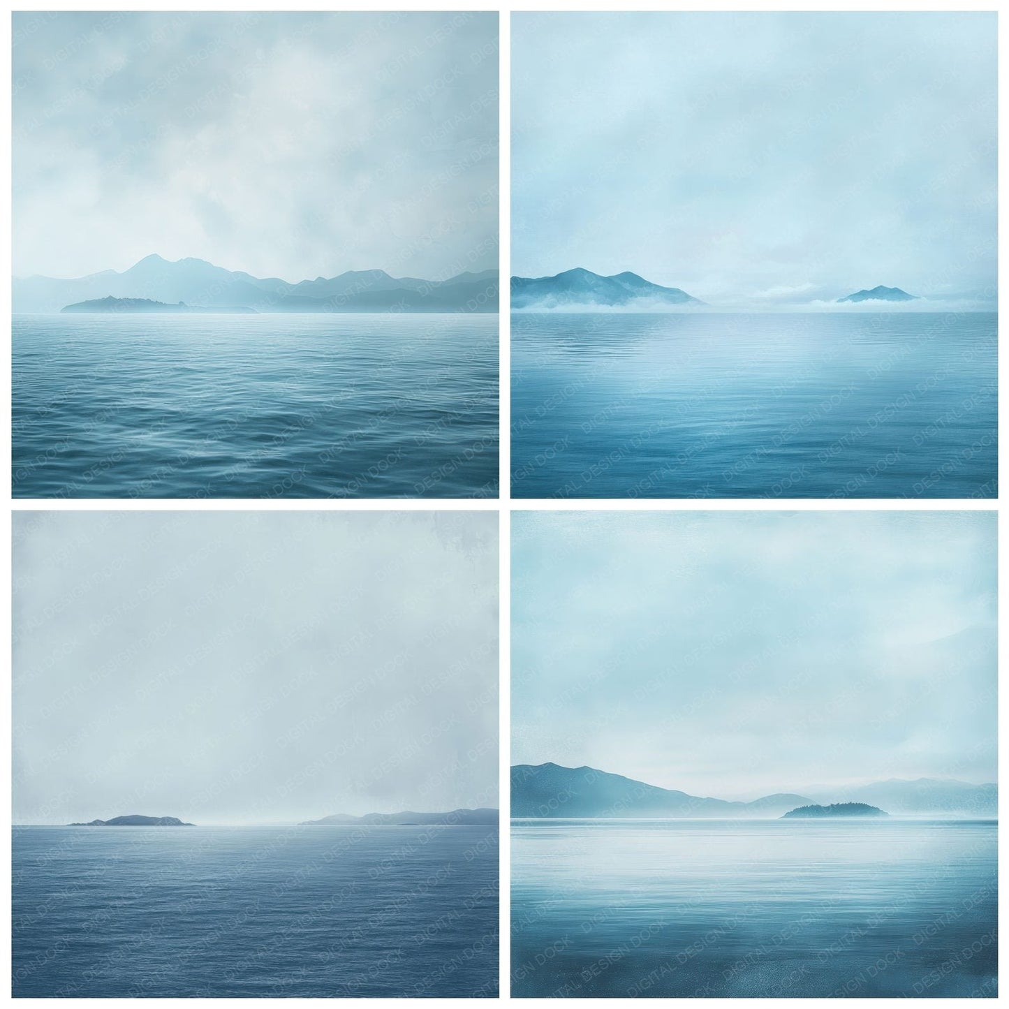Island Horizon Mist Digital Paper Pack (DDD002159)