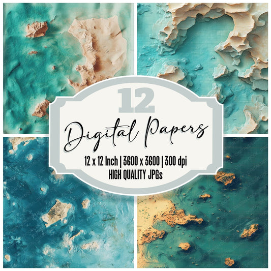 Island Satellite Pixel Digital Paper Pack (DDD002160)