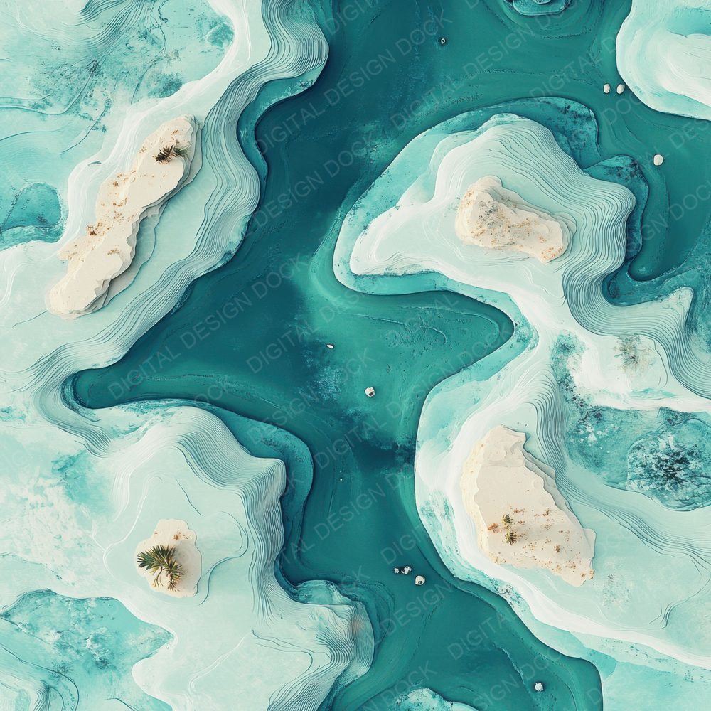 Island Satellite Pixel Digital Paper Pack (DDD002160)