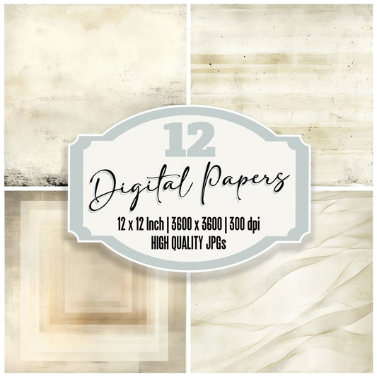 Ivory Light Trail Digital Paper Pack (DDD002179)