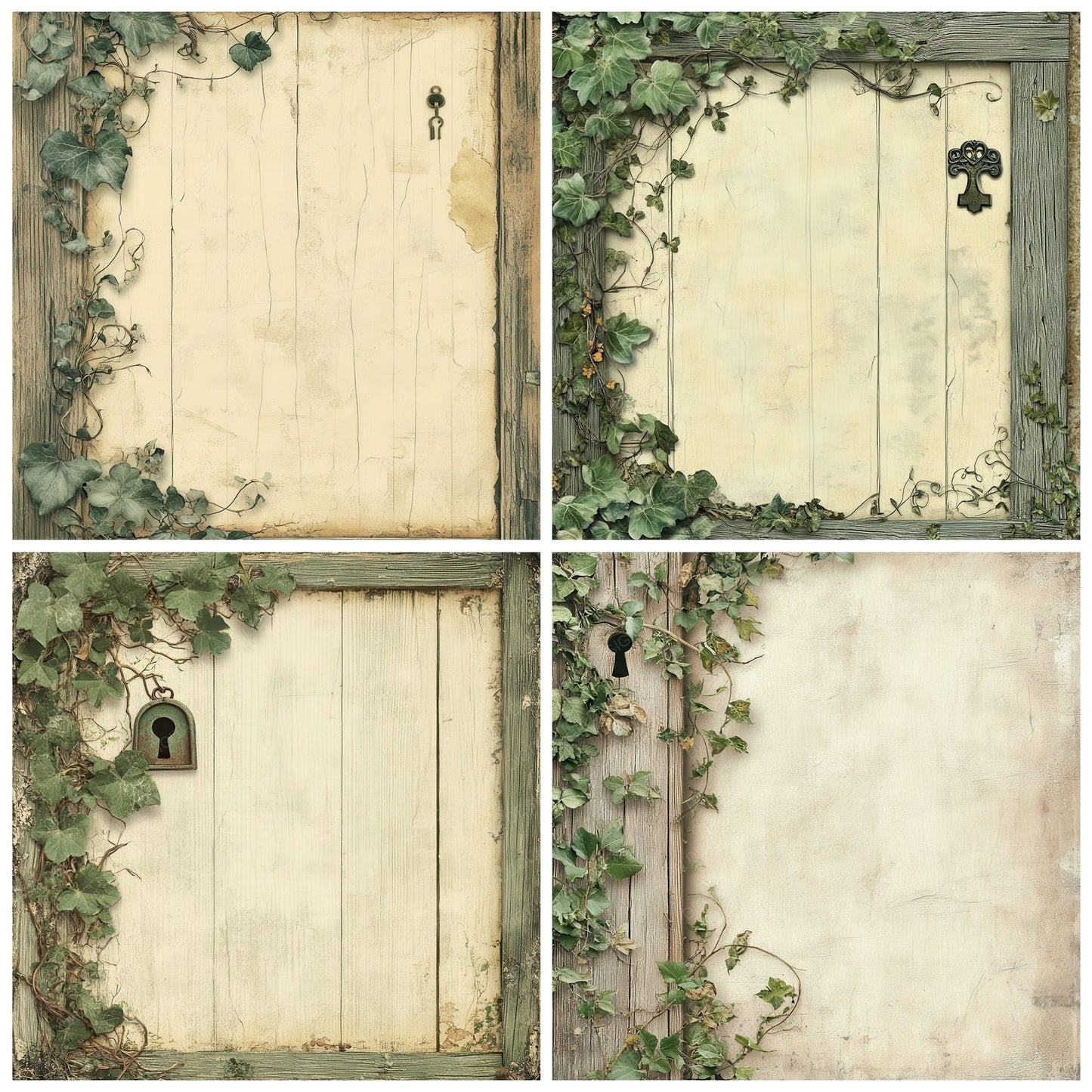 Ivy Door Wooden Frame Digital Paper Pack (DDD002185)