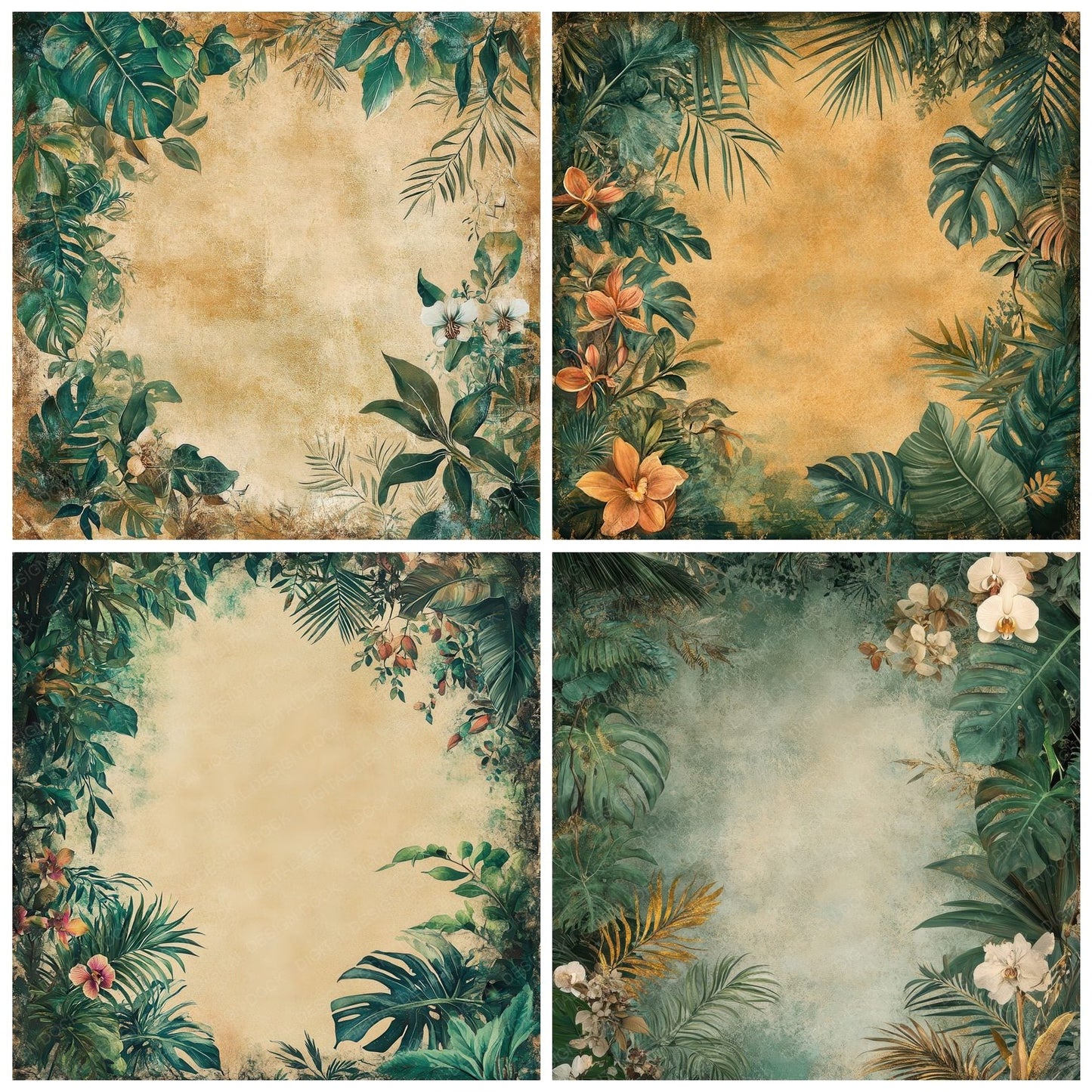 Jungle Frame Digital Paper Pack (DDD002219)