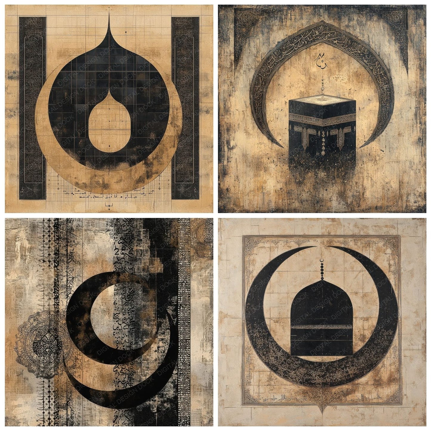 Kaaba Arch Prayer Digital Paper Pack (DDD002225)
