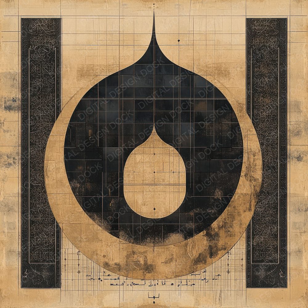 Kaaba Arch Prayer Digital Paper Pack (DDD002225)