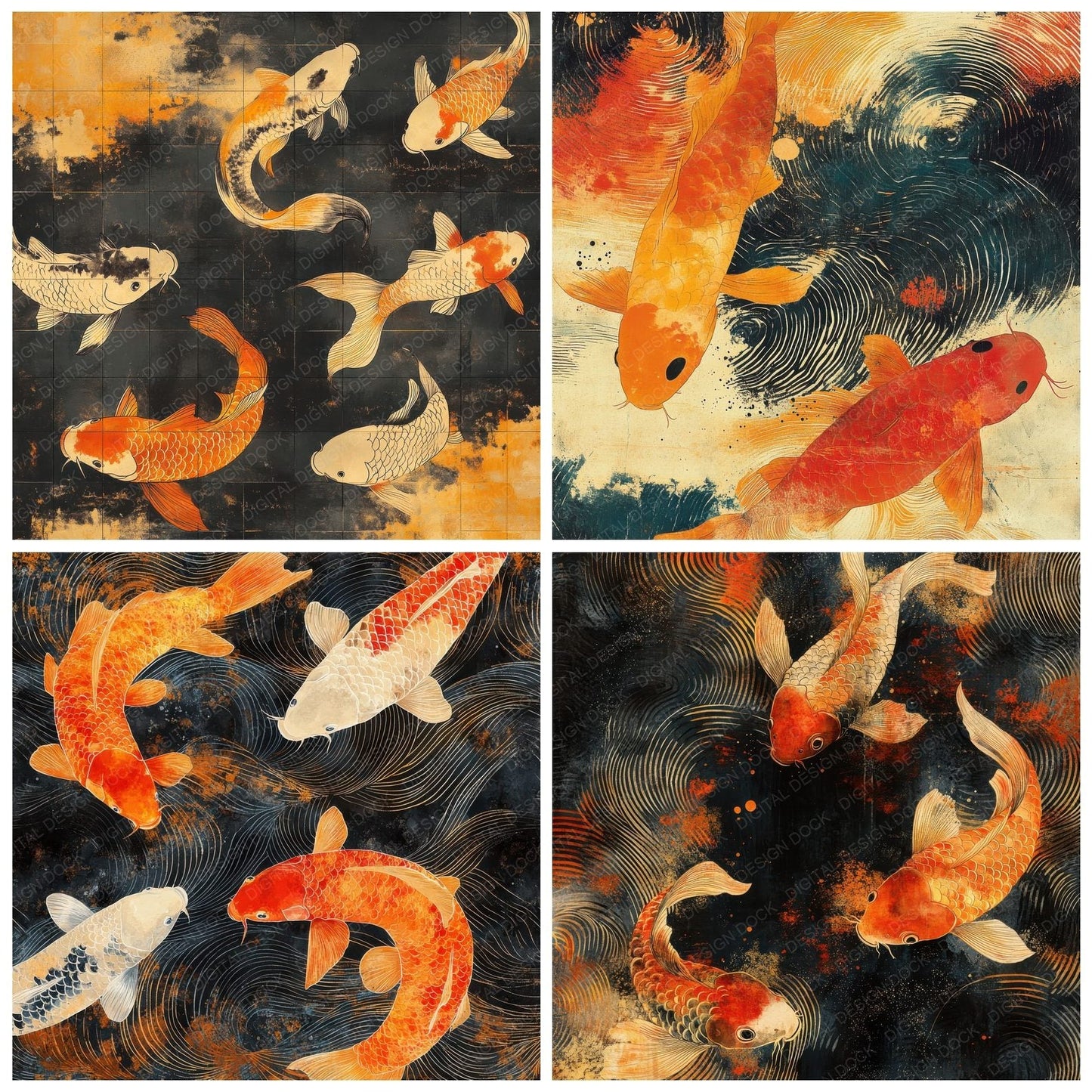 Koi Scale Ink Digital Paper Pack (DDD002254)