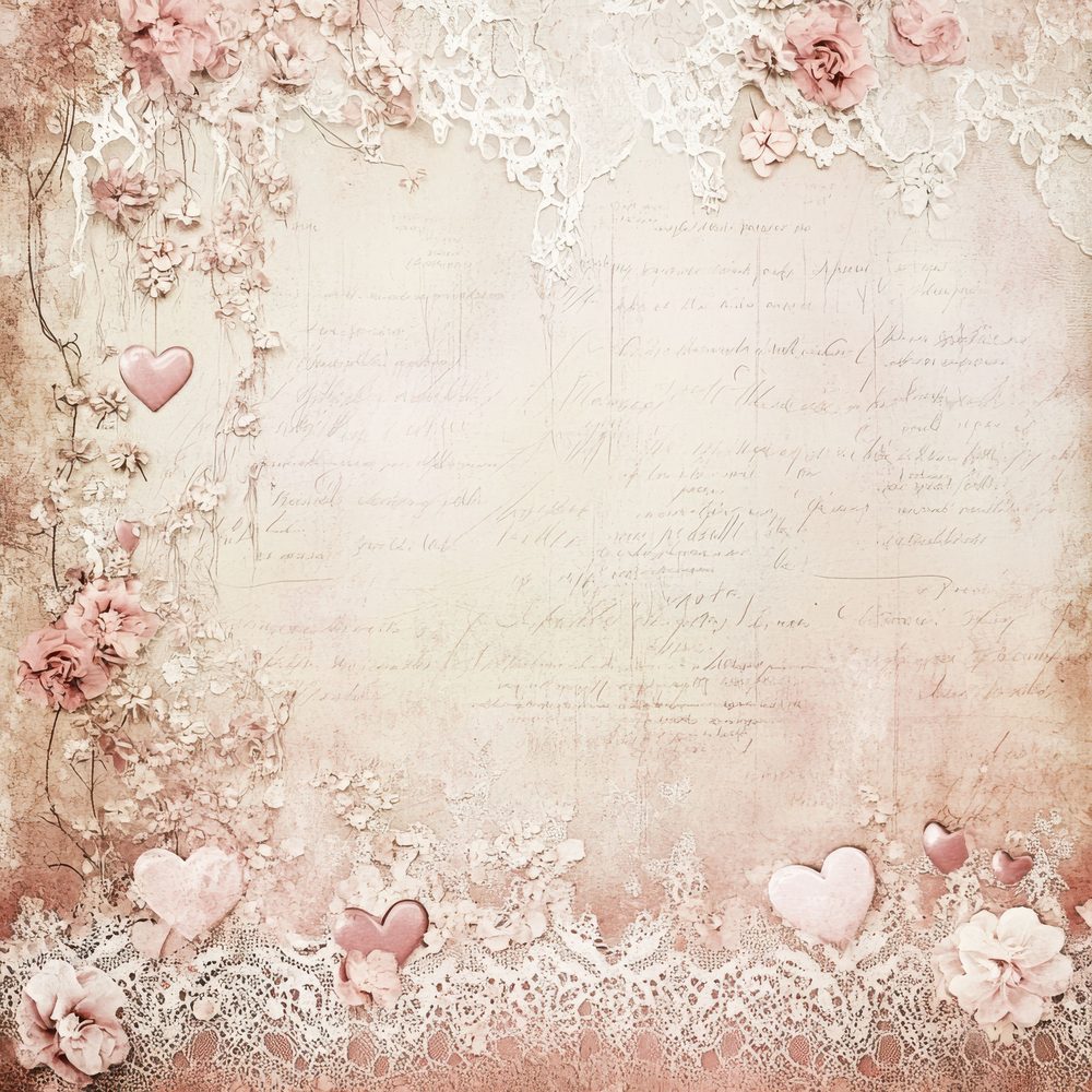 Lace Rose Affection Digital Paper Pack (DDD002264)
